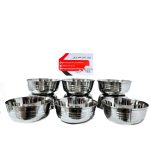 کاسه استیل هندی سایز 13 برند 555جنس فوق العاده سنگین وعالی استیل خالص اهنربا نگیر به شرط - Image 3
