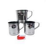 لیوان استیل دسته دار سایز 8 سانتی متر استیل اهنربا نگیر برند 555 - Image 2
