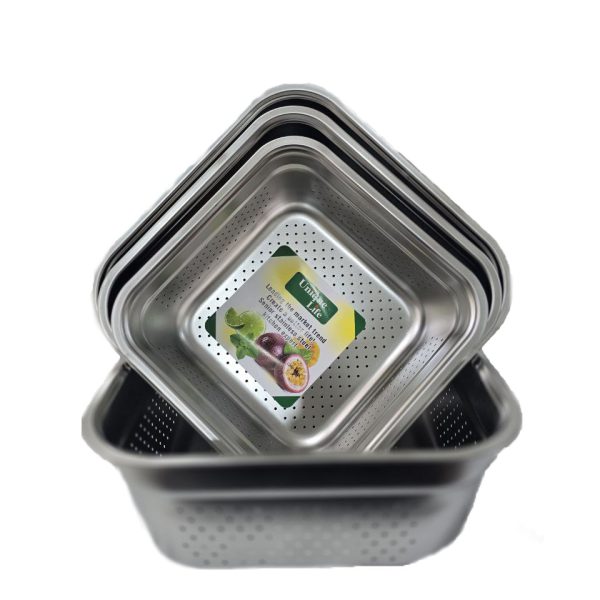 ابکش استیل  4 تیکه مربع برند یونیک کیفیت فوق العاده عالی اهنربا نگیر ضد زنگ و سیاه شدن - Image 1