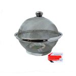 ابکش استیل درب دار سایز 28 اهنربا نگیر ضدزنگ و سیاه شدن مناسب برای سبزیجات و انواع میوه جات و مواد سرخ کردنی