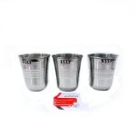 لیوان استیل ۷ سانتی استیل خالص اهنربا نگیر برند 555