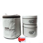 ظرف غذای استیل دوطبقه کیف دار کیفیت عالی و درجه یک وارداتی استیل درجه یک - Image 2