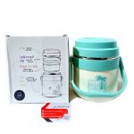 ظرف غذای استیل دوطبقه کیفیت فوق العاده عالی و درجه یک و جا دار مناسب برای بزرگسال و کودکان - Image 2