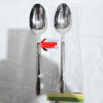 قاشق خورشتی استیل یونیک طرح دنا(ایینه ای) استیل خالص اهنربا نگیر کیفیت عالی  درجه یک وارداتی